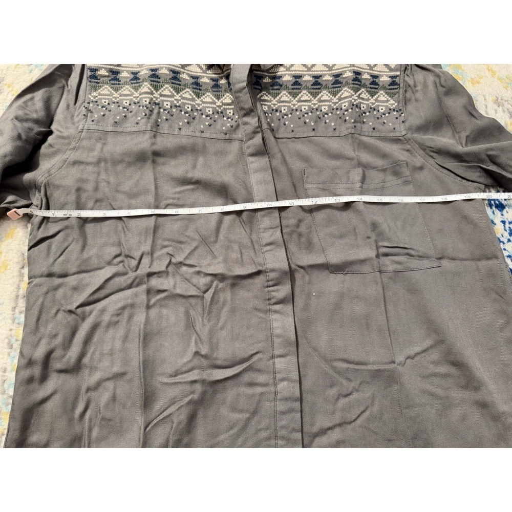 Anthropologie Staring At Stars‎ Aztec Button Up Shirt Women Sz L Western Rodeo - Picture 8 of 9